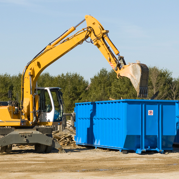 what size residential dumpster rentals are available in Candler